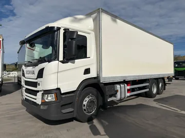 Transportør Lastbil Scania P360 i Vena Østrig